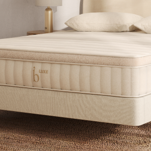 The Foundation with a mattress on top in a bedroom scene 