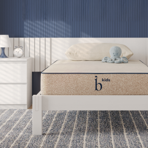 The Birch Kids Natural Mattress in a bedroom scene