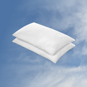 A set of pillows against a sky background 
